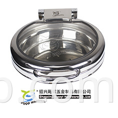 Small Round Chafing Dish with Buffet Frame for Induction or Electric